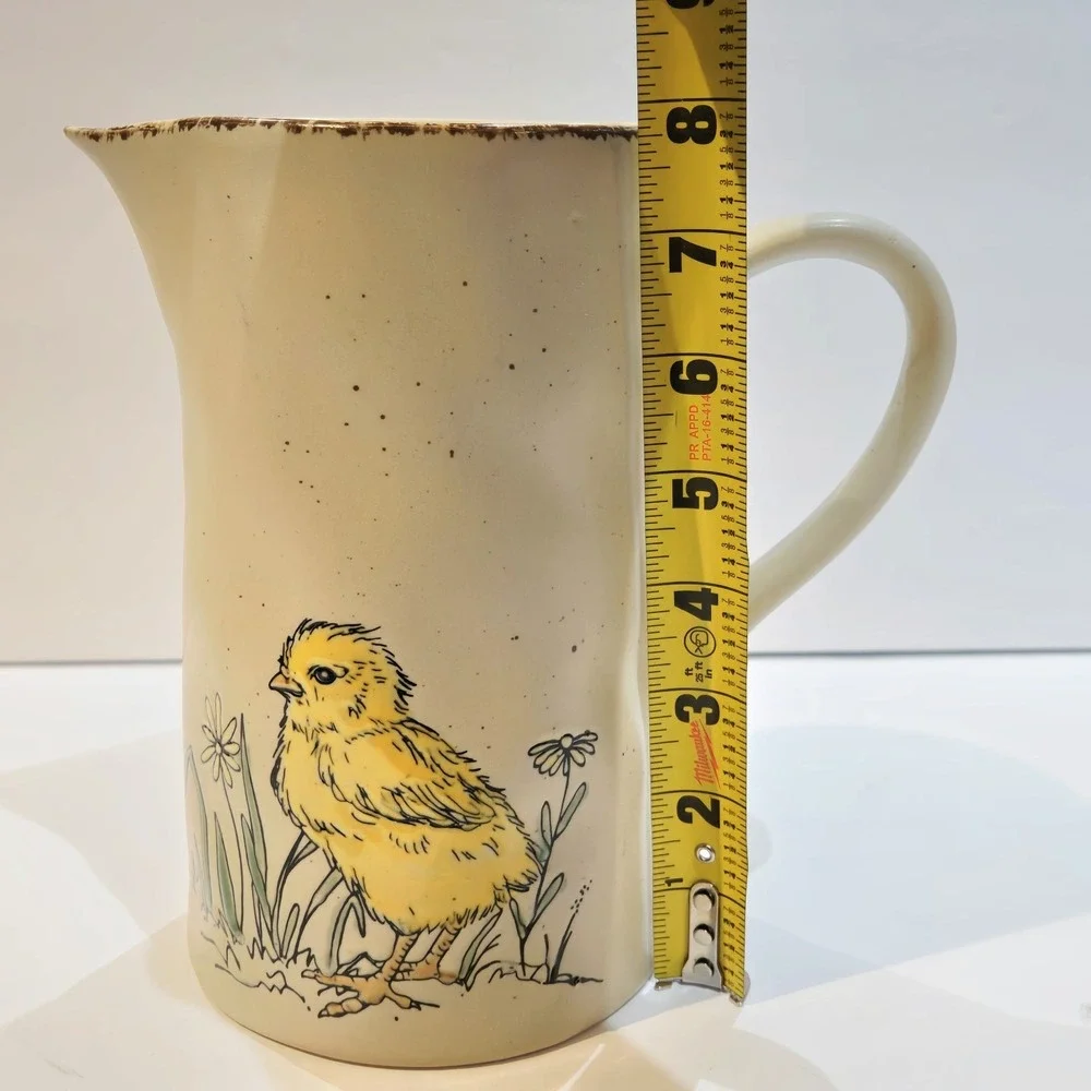 Spectrum Designz 2021 Yellow Chick Chicken Chickadee Spring Pitcher